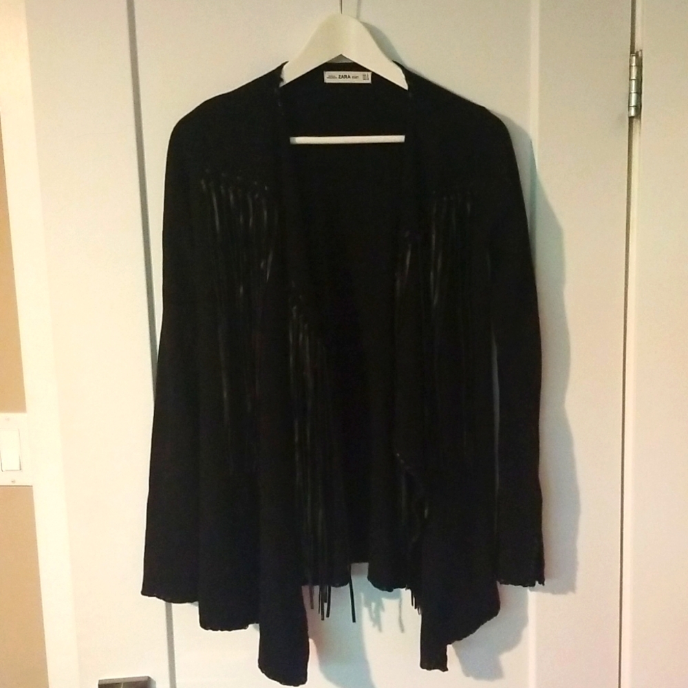 Zara fringe cardigan
